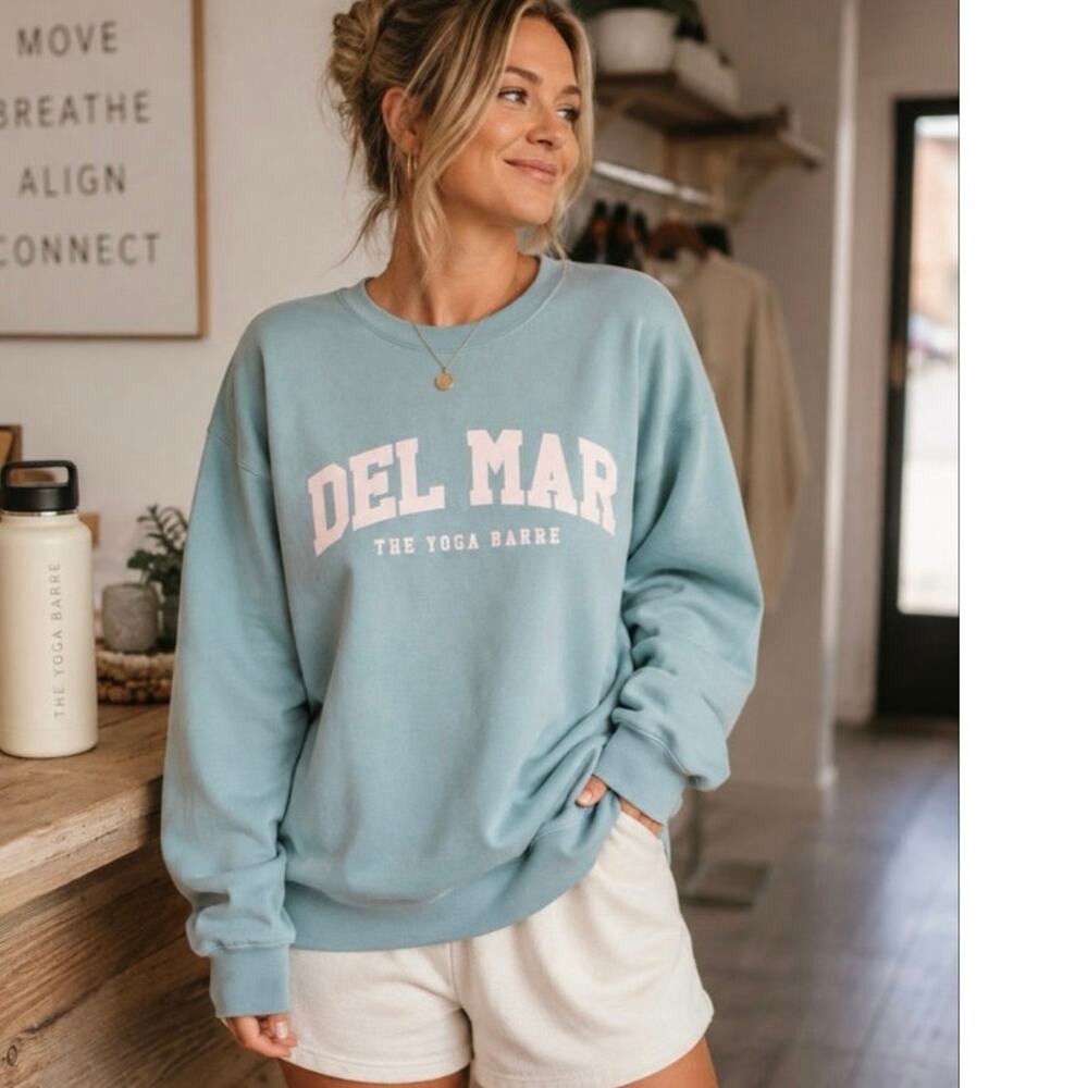 DEL MAR THE YOGA BARRE CREWNECK L